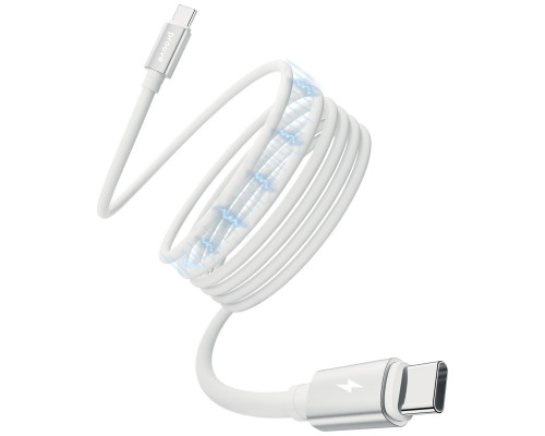 Кабель Proove Magneto Type-C to Type-C 60W (1m) White (CCMA60002202)