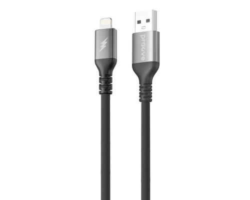 Кабель Proove ReGen Silicone USB to Lightning 2.4A (1m) Black (CCRS12001101)