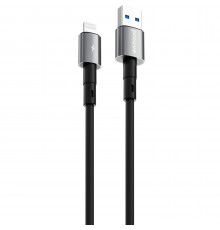 Кабель Proove Silicraft USB to Lightning 2.4A (1m) Black (CCSC12001101)