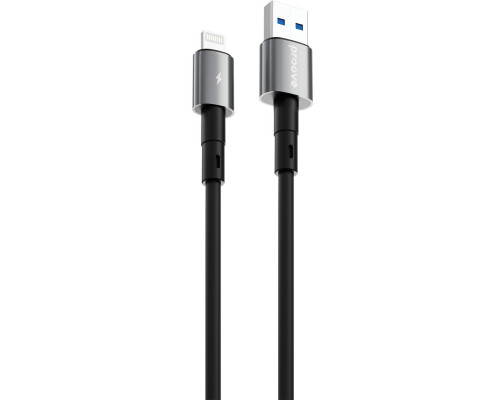 Кабель Proove Silicraft USB to Lightning 2.4A (1m) Black (CCSC12001101)