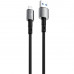 Кабель Proove Silicraft USB to Lightning 2.4A (1m) Black (CCSC12001101)