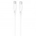 Кабель Proove Simple Silicone Type-C to Type-C 60W (2m) White (CCSI60002222)
