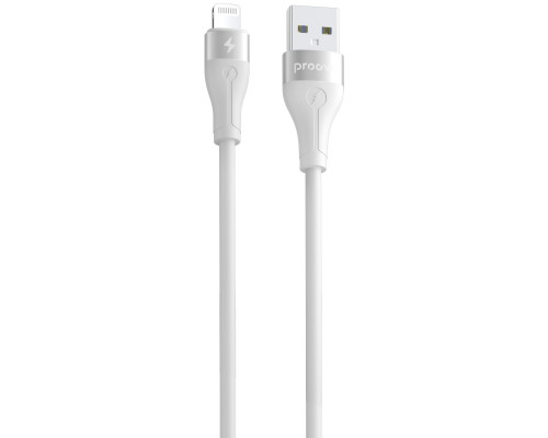 Кабель Proove Soft Silicone USB to Lightning 2.4A (1m) White (CCSO20001102)