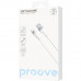 Кабель Proove Soft Silicone USB to Type-C 3A (1m) White (CCSO20001202)