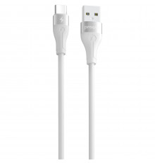 Кабель Proove Soft Silicone USB to Type-C 3A (1m) White (CCSO20001202)