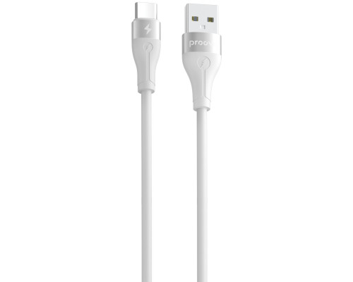 Кабель Proove Soft Silicone USB to Type-C 3A (1m) White (CCSO20001202)