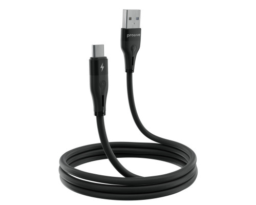 Кабель Proove Soft Silicone USB to Micro USB 2.4A (1m) Black (CCSO20001301)