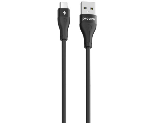 Кабель Proove Soft Silicone USB to Micro USB 2.4A (1m) Black (CCSO20001301)