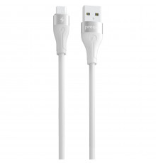 Кабель Proove Soft Silicone USB to Micro USB 2.4A (1m) White (CCSO20001302)