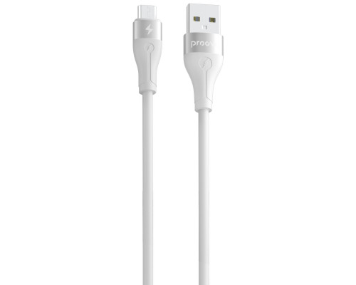 Кабель Proove Soft Silicone USB to Micro USB 2.4A (1m) White (CCSO20001302)