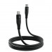 Кабель Proove Soft Silicone Type-C to Lightning 27W (2m) Black (CCSO27002121)