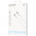 Кабель Proove Soft Silicone Type-C to Lightning 27W (2m) White (CCSO27002122)