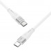Кабель Proove Soft Silicone Type-C to Type-C 60W (1m) White (CCSO60002202)