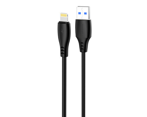 Кабель Proove Simple Silicone USB to Lightning 2.4A (1m) Black (CCSS12001101)