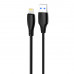 Кабель Proove Simple Silicone USB to Lightning 2.4A (1m) Black (CCSS12001101)