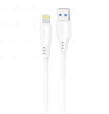 Кабель Proove Simple Silicone USB to Lightning 2.4A (1m) White (CCSS12001102)