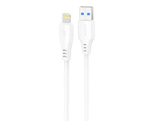 Кабель Proove Simple Silicone USB to Lightning 2.4A (1m) White (CCSS12001102)