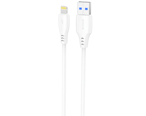 Кабель Proove Simple Silicone USB to Lightning 2.4A (2m) White (CCSS12001122)