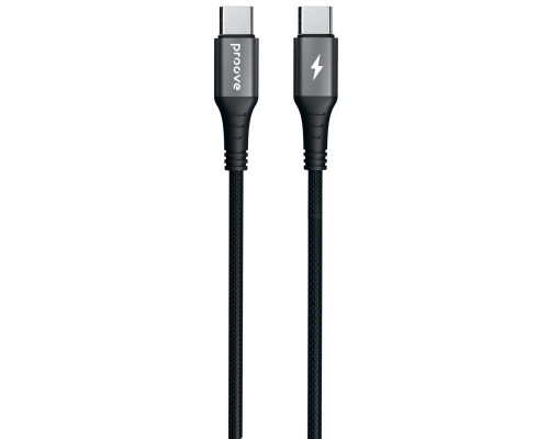 Кабель Proove WireX Type-C to Type-C 60W (1m) Black (CCWX60002201)