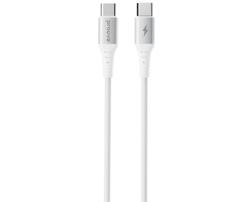 Кабель Proove WireX Type-C to Type-C 60W (1m) White (CCWX60002202)