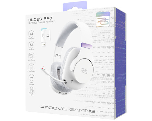 Беспроводная игровая гарнитура Proove Gaming Bliss Pro (APP) White (GHBLPPP10002)