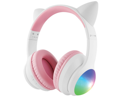 Беспроводные наушники Proove Kids LumiCat (APP) White/Pink (HPLC0001AP25)
