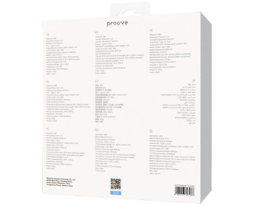 Беспроводные наушники Proove Tender Pro with ANC (APP) White (HPTP0001AP02)