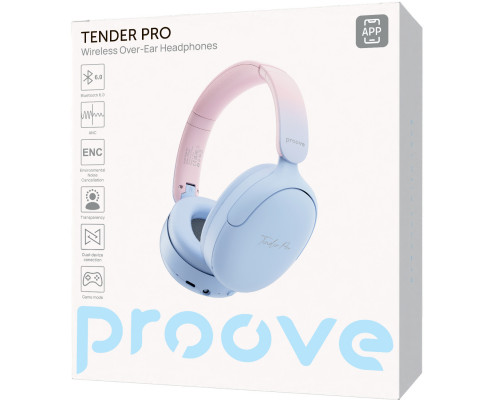 Беспроводные наушники Proove Tender Pro with ANC (APP) Blue/Pink (HPTP0001AP08)