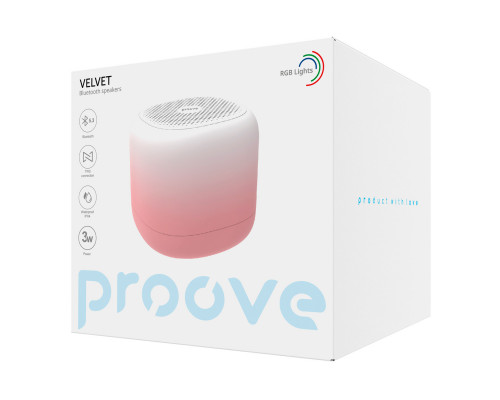 Портативная акустика Proove Velvet 3W Pink (PDVE050010017)