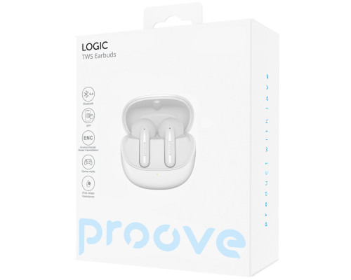 Беспроводные наушники Proove Logic TWS (APP) Pearl White (TWLG0001AP16)