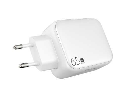 Сетевое зарядное устройство Proove Fixtape GaN 65W (Type-C) White (WCFP65010202)
