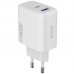 Сетевое зарядное устройство Proove Silicone Power 2 45W (Type-C+USB) White (WCSP24110002)