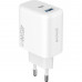 Сетевое зарядное устройство Proove Silicone Power 2 45W (Type-C+USB) White (WCSP24110002)