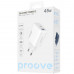 Сетевое зарядное устройство Proove Silicone Power 2 45W (Type-C+USB) White (WCSP24110002)
