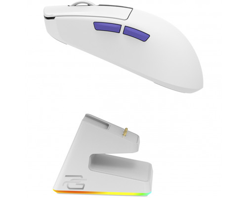 Беспроводная игровая мышь Proove Gaming Jester 8K with Charging Dock White/Purple (WMJSCD022017)