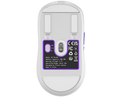 Беспроводная игровая мышь Proove Gaming RC Raider 8K White/Purple (WMRR00122017)