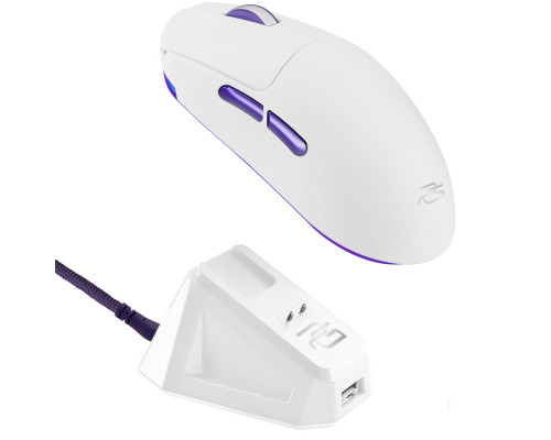 Беспроводная игровая мышь Proove Gaming Superfight Wireless with charging dock White/Purple (WMSW00122002)