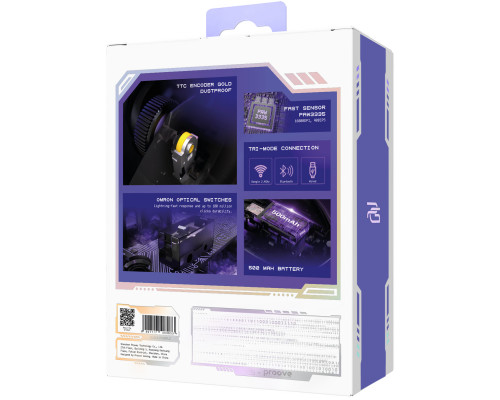 Беспроводная игровая мышь Proove Gaming Taipan Max Black/Purple (WMTPM0022016)