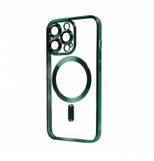 Прозрачный чехол Chrome Case MagSafe для iPhone 12 Pro Green