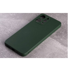 Силиконовая накладка Soft Silicone Case для Xiaomi Redmi 12 Dark Green
