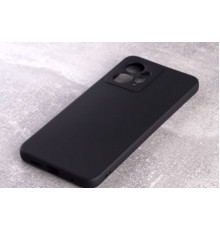 Силиконовая накладка Soft Silicone Case для Xiaomi Redmi Note 12 4G Black