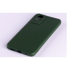 Силиконовая накладка Soft Silicone Case для Xiaomi Redmi Note 12S Dark Green