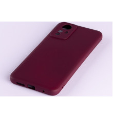 Силиконовая накладка Soft Silicone Case для Xiaomi Redmi Note 12S Burgundy