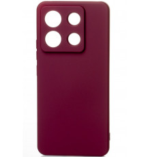 Силиконовая накладка Soft Silicone Case для Xiaomi Redmi Note 13 Pro 5G/Poco X6 5G Burgundy