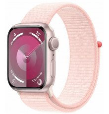 Apple Watch Series 9 GPS 41mm Pink Aluminium with Light Pink Sport Loop (MR953)