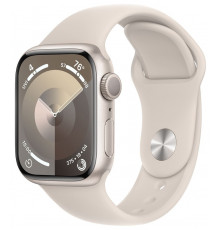 Apple Watch Series 9 GPS 41mm Starlight Aluminium with Starlight Sport Band M/L (MR8U3)