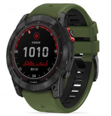 Ремешок Tech-Protect IconBand Pro для Garmin Fenix 3 | 5X | 3HR | 5X Plus | 6X | 6X Pro | 7X Army Green Black (9319456605112)