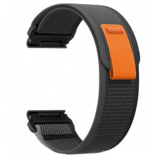 Ремешок Tech-Protect Nylon для Garmin Fenix 5 | 6 | 6 Pro | 7 Black Orange (9319456606751)