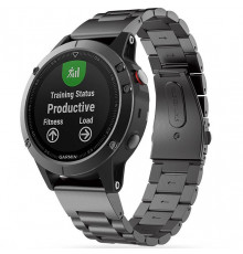 Ремешок Tech-Protect Stainless для Garmin Fenix 3 | 5X | 3HR | 5X Plus | 6X | 6X Pro | 7X Black (9589046920226)