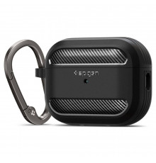 Чехол для AirPods Pro Spigen Rugged Armor Black (ASD00540)